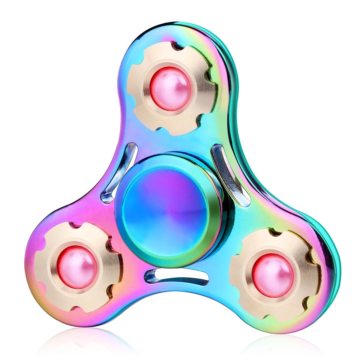 fidget spinner  rainbow pearl (1)