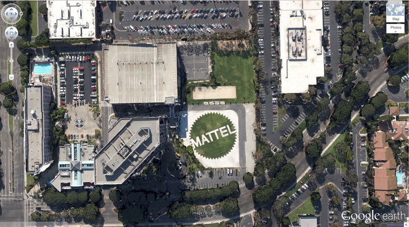 mattel-logo谷歌地球