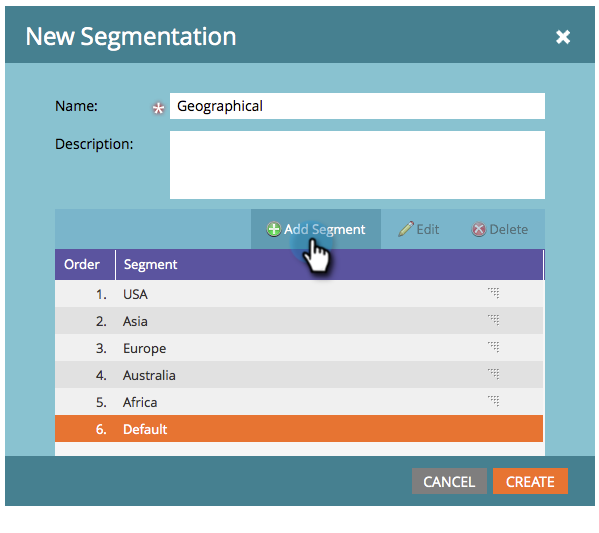 Create a segment