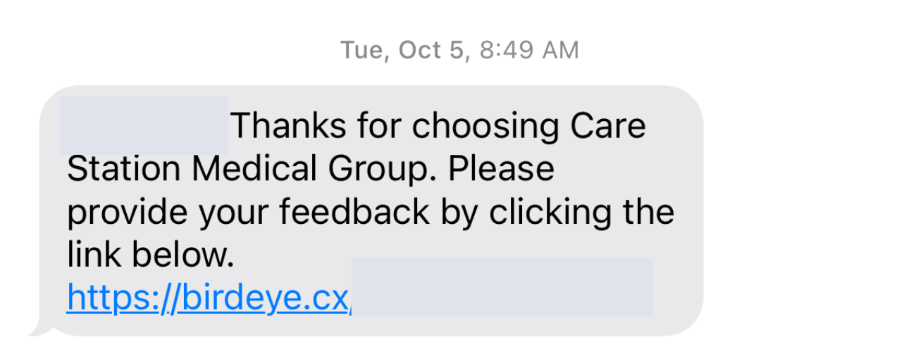 Customer Satisfaction Metrics Example: Care Station Medical Group