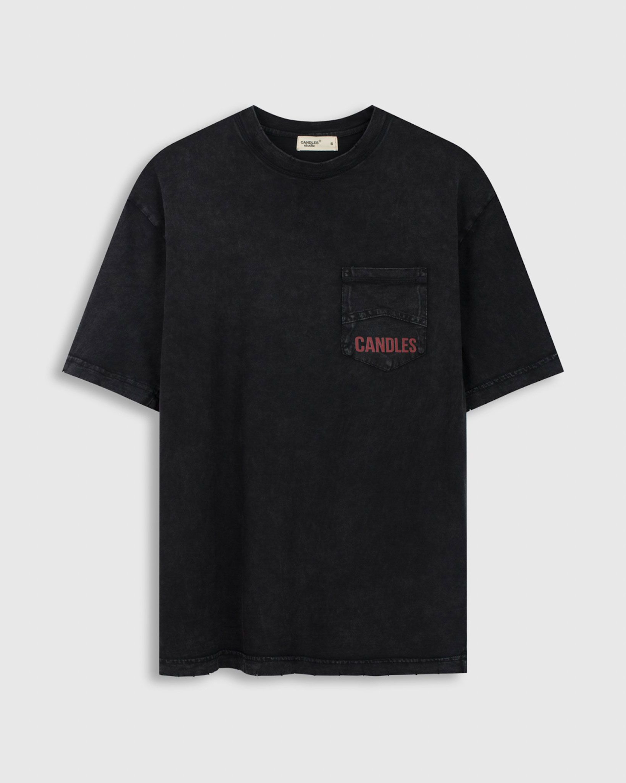 Candles Pocket Washed Tshirt