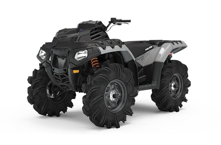 Grey and Black ATV Brand - Polaris Sportsman 850 High Lifter Edition - Powerful and Agile ATV for Extreme Off-Road Adventures