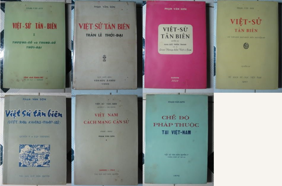 Một số tác phẩm của nhà sử học Phạm Văn Sơn