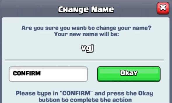 name fully changed in clash royale