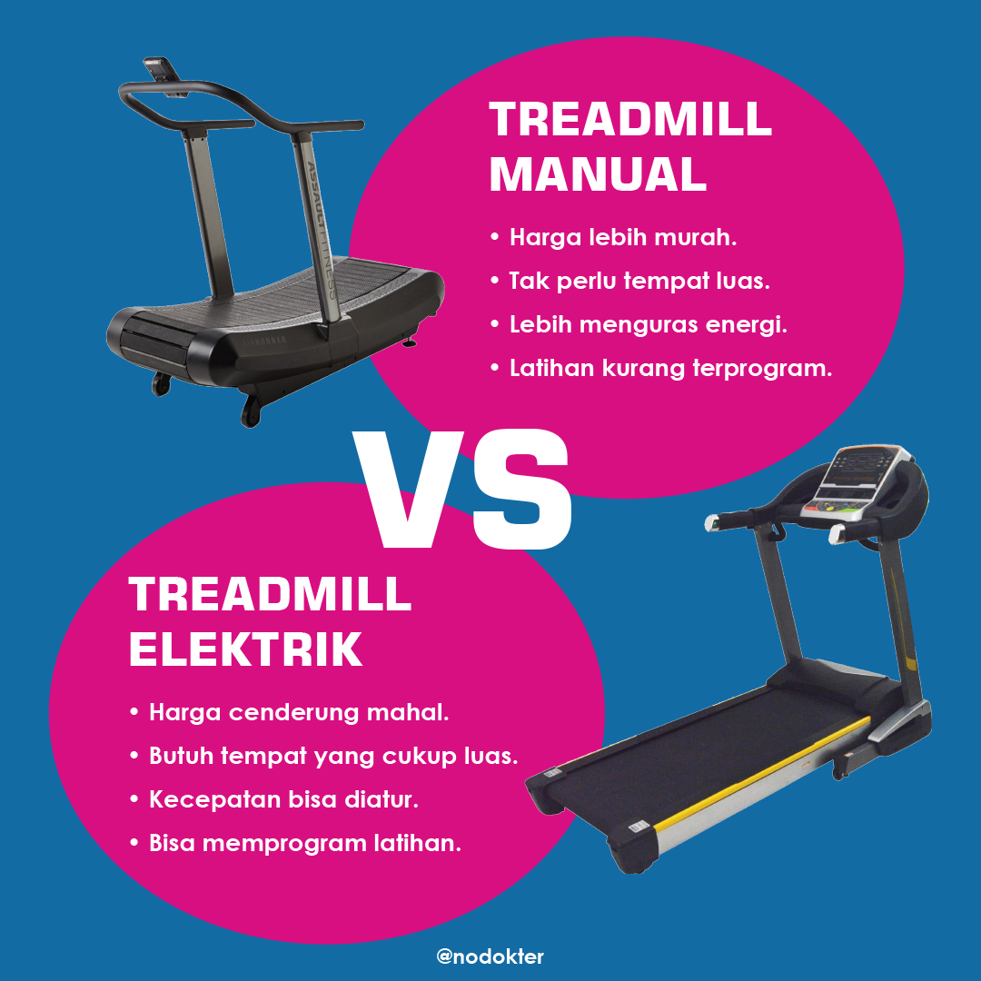 Perbedaan treadmill elektrik dan manual hotsell