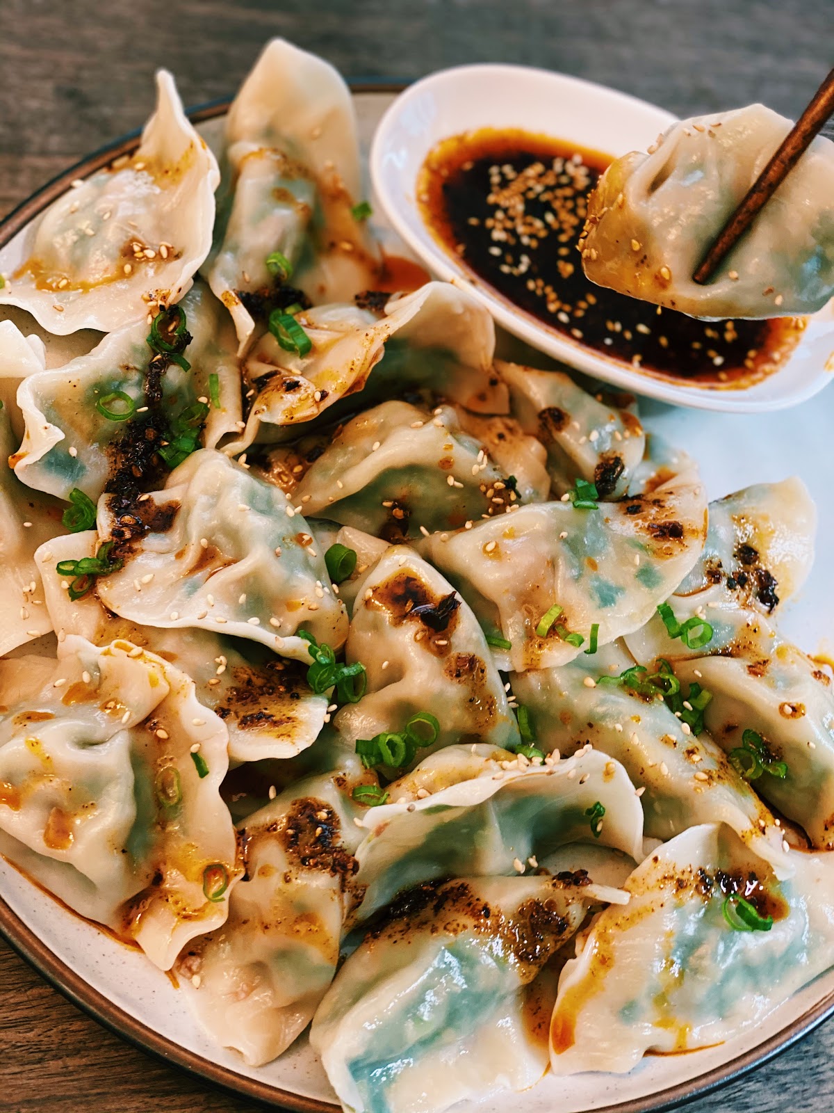 The BEST Pork and Chives Dumplings Tiffy Cooks
