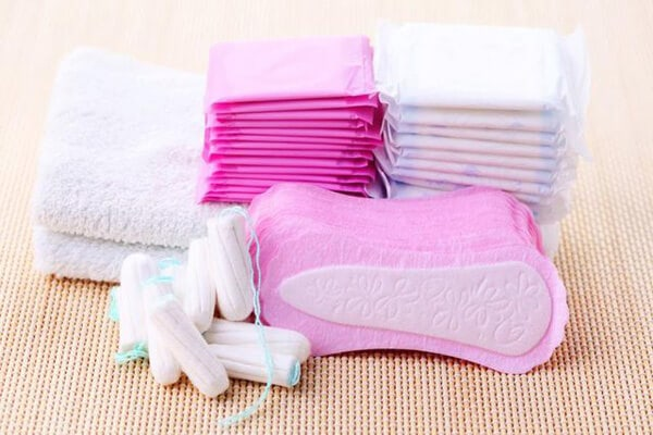 Items like tampons and pads should not be flushed down the toilet. These can quickly clog a toilet.