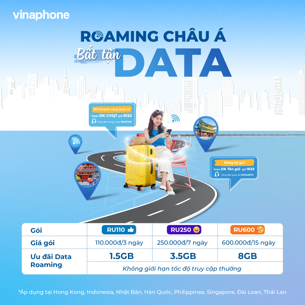 Lưu ý khi sử dụng Roaming VinaPhone Việt Nam