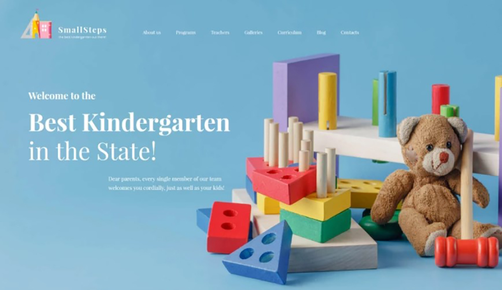 SmallSteps - Thème WordPress responsive pour la maternelle