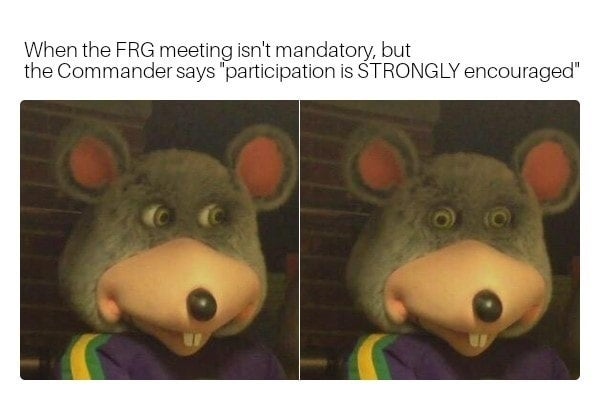11 memes that perfectly describe your first FRG event