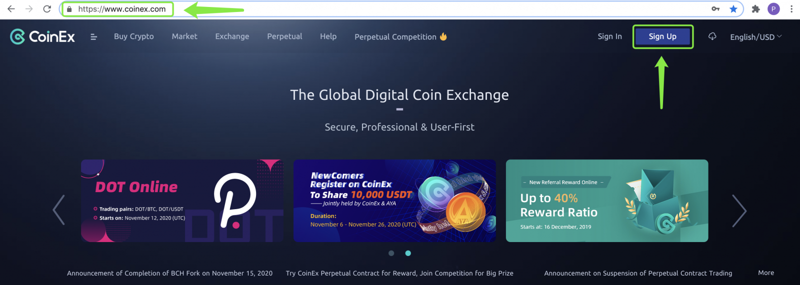 Cách Đăng Ký và Giao Dịch Tiền Mã Hóa tại CoinEx
