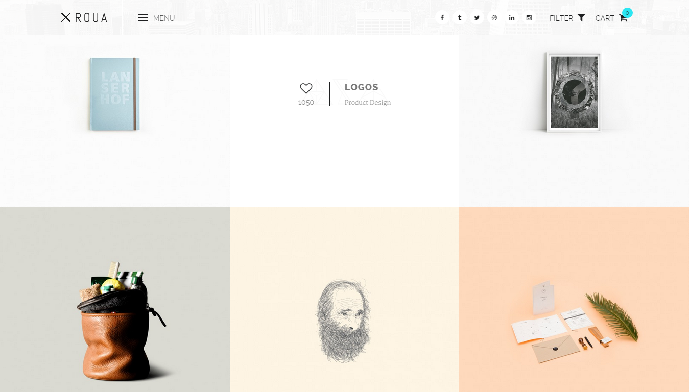 ROUA - Hipster Portfolio & Blogging WP Theme