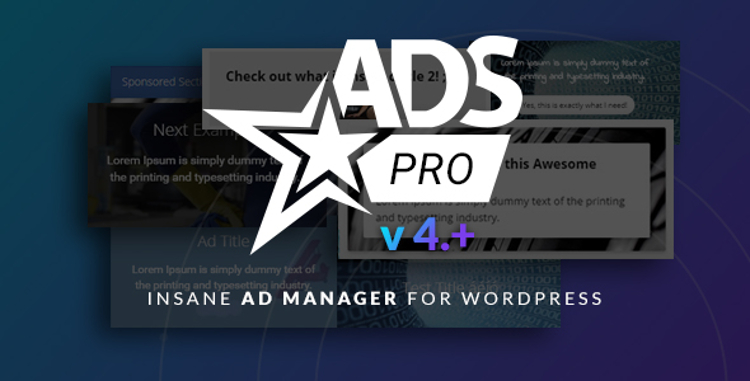 Plugin WordPress Premium de Gerenciamento de Anúncios ADS PRO