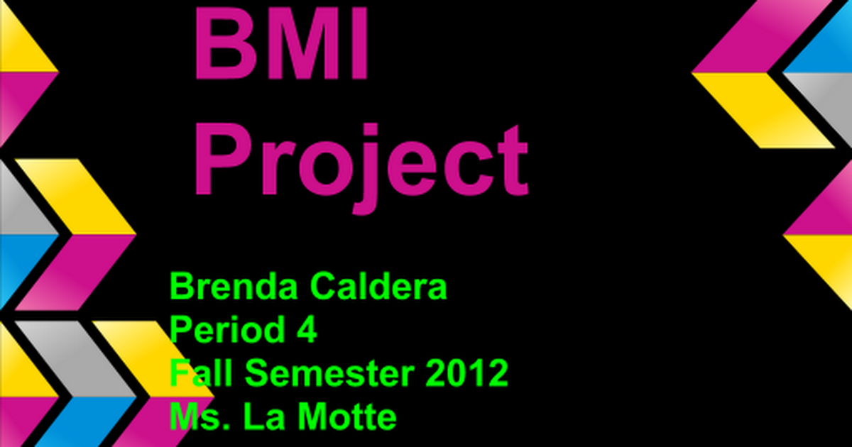 aldera Bmi Project Google Slides