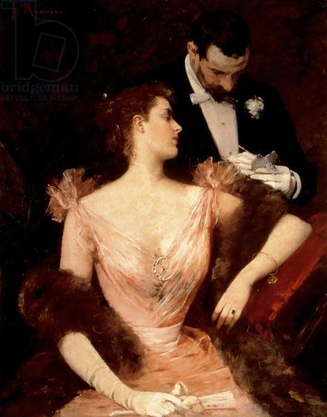 Invitation to the Waltz, 1895 (oil on canvas)