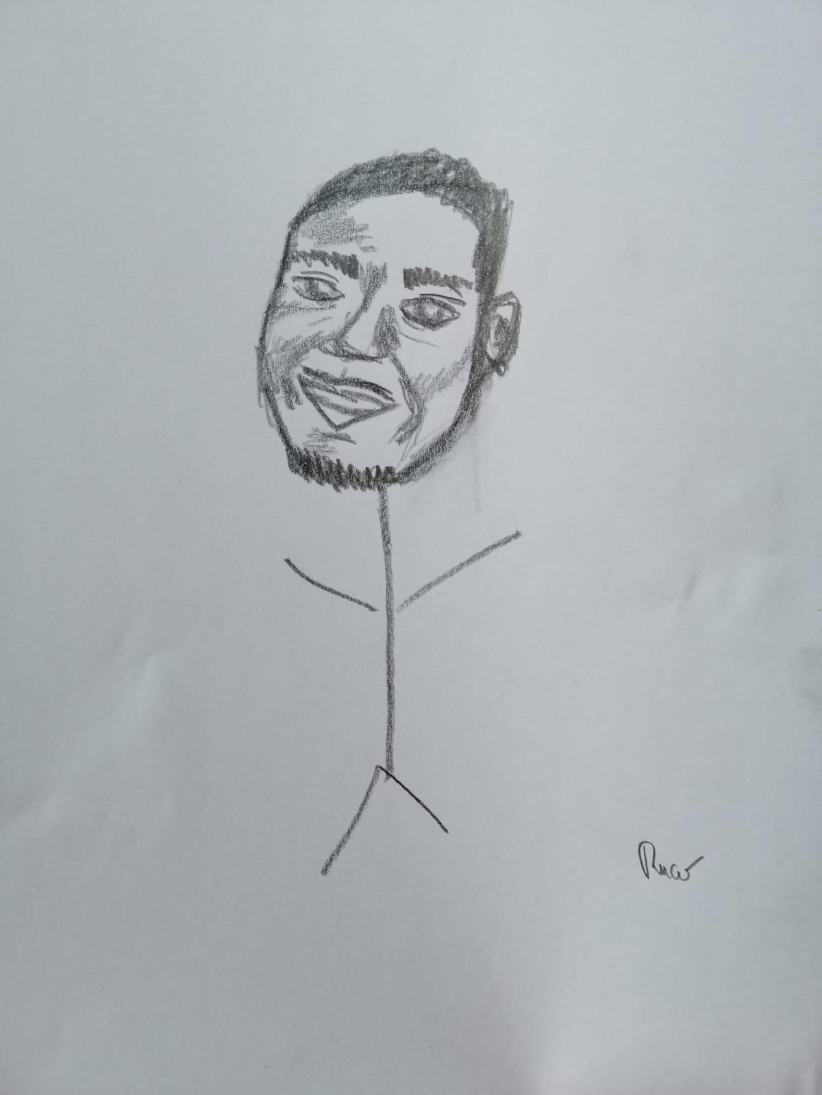 A drawing of a person

Description automatically generated