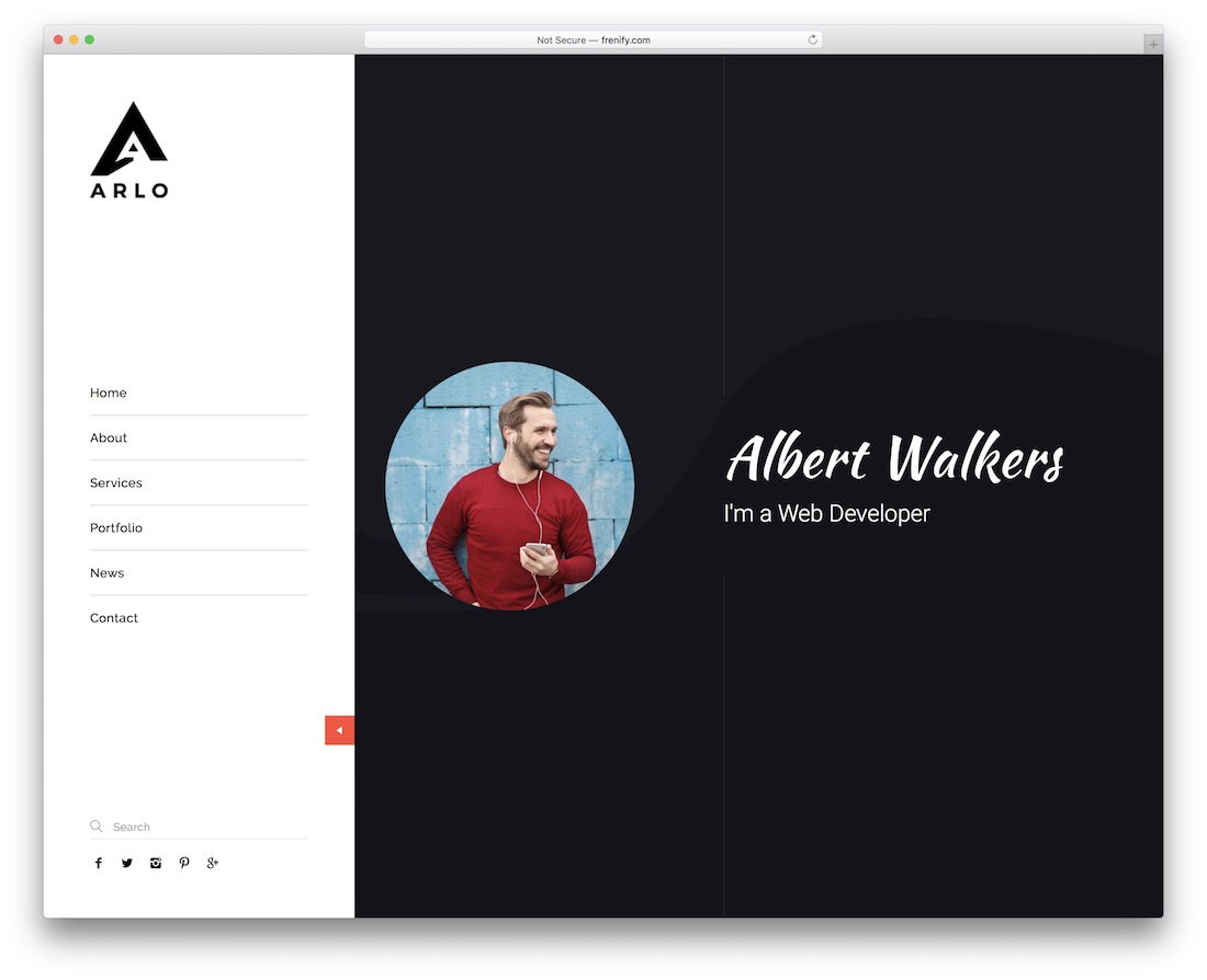 tema de wordpress arlo-portfolio