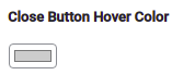 Close Button Hover Color