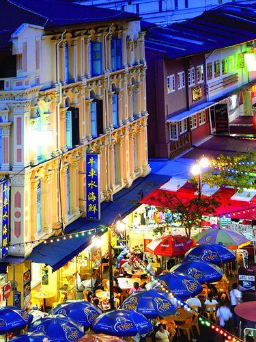 Pagoda Street by night. Chinatown, Singapore. by williamcho, via Flickr