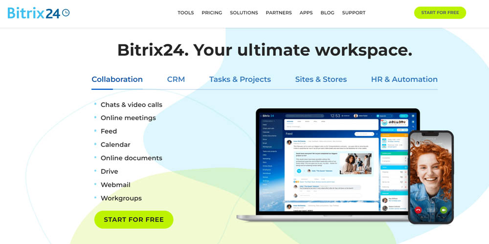 Bitrix24 main page