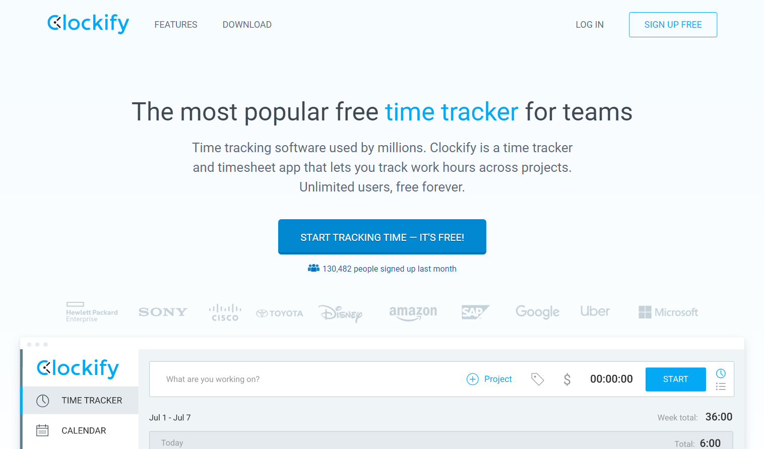 Clockify time tracker