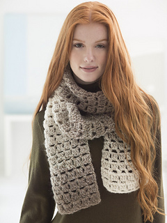 Happy Hailey Scarf - easy crochet scarf pattern for beginners with Lion  Brand Scarfie yarn - Wilmade