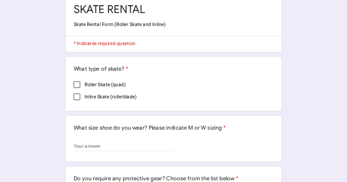 SKATE RENTAL