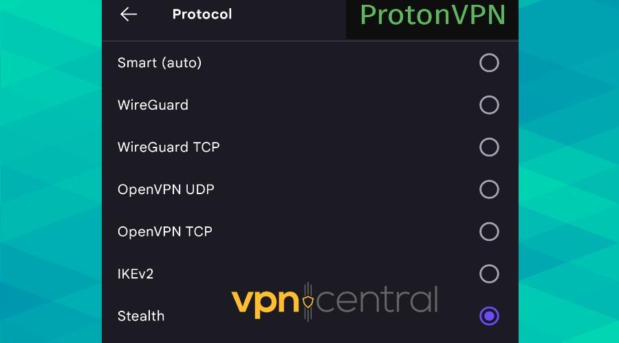 protonvpn list of protocols