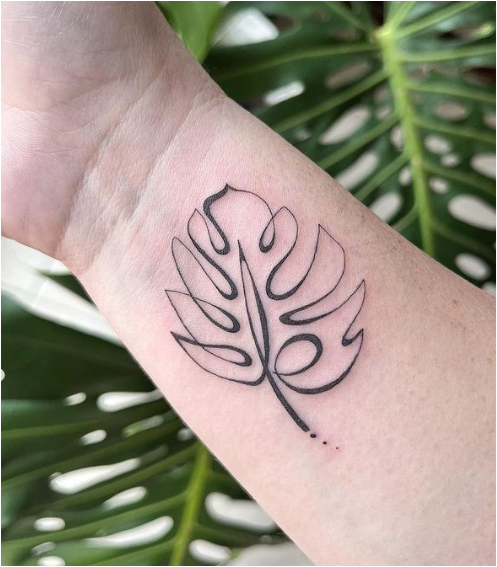 leaf Adorable Wrist Tattoo Women