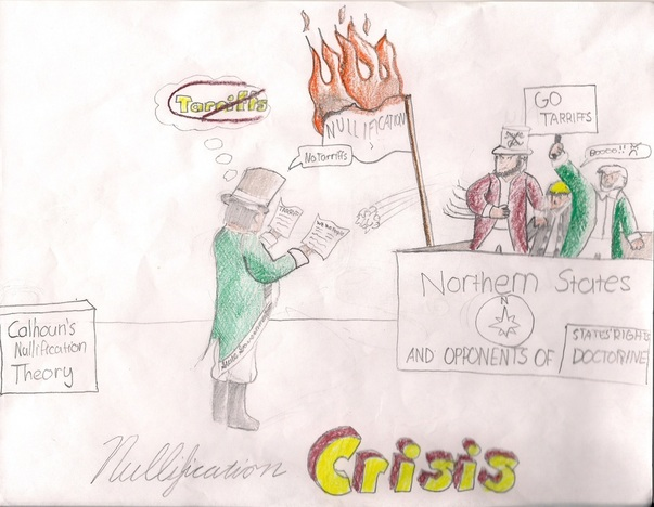 nullification crisis political cartoon | lairfan.org