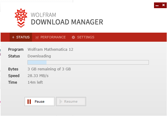 Mathematica Download Manager