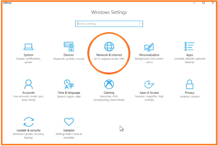 Open Windows Settings