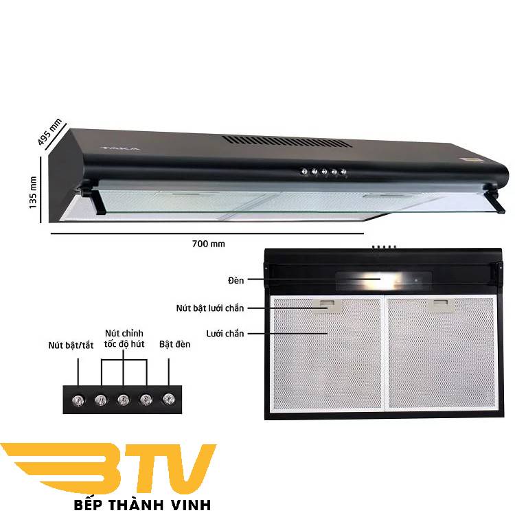 Hút mùi Latino LT-270B