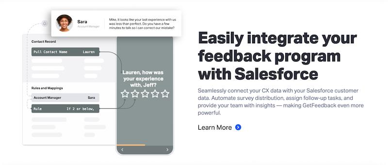 Intégration GetFeedback Salesforce 