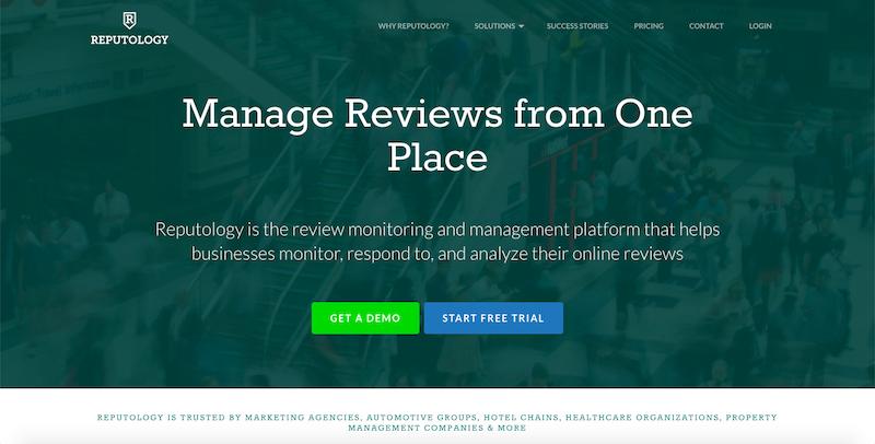 Reputology: review monitoring software