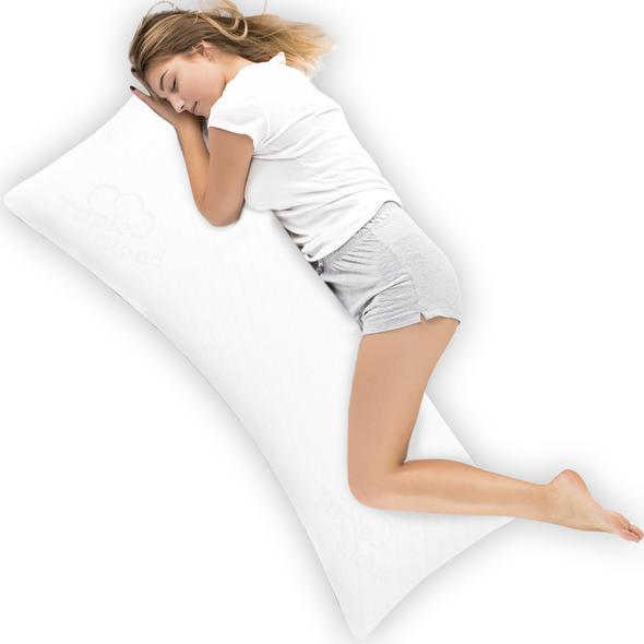 Body pillows are good for relieving hip pain due to side sleeping
