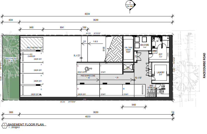 Basement floor plan