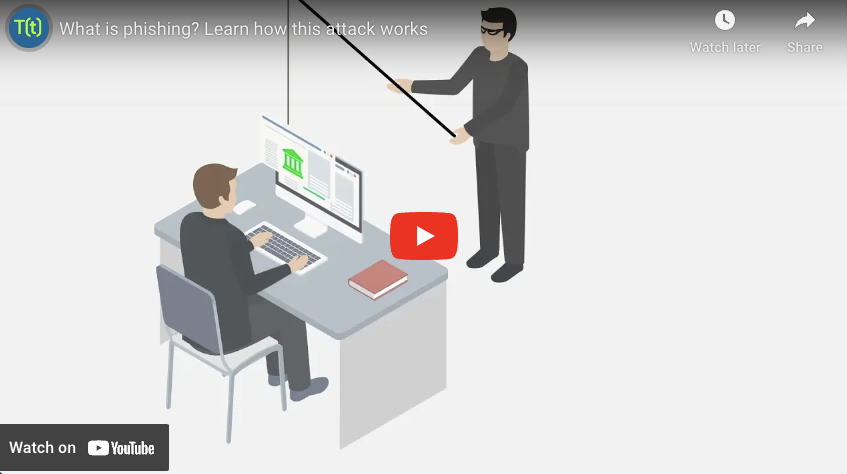 Training video that explain phishing attacks. 