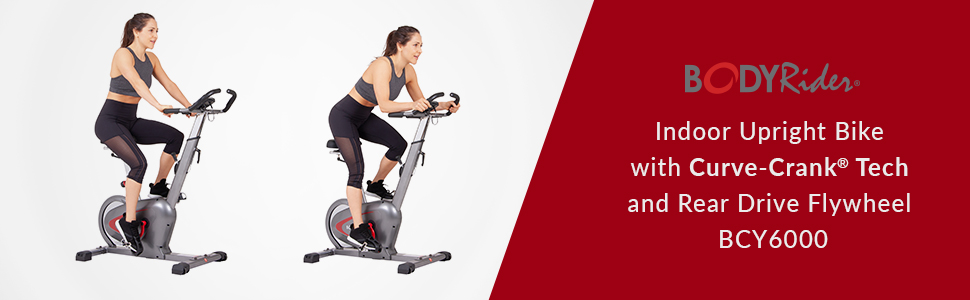 BCY6000 Exercise Bike With Curve Crank Tech