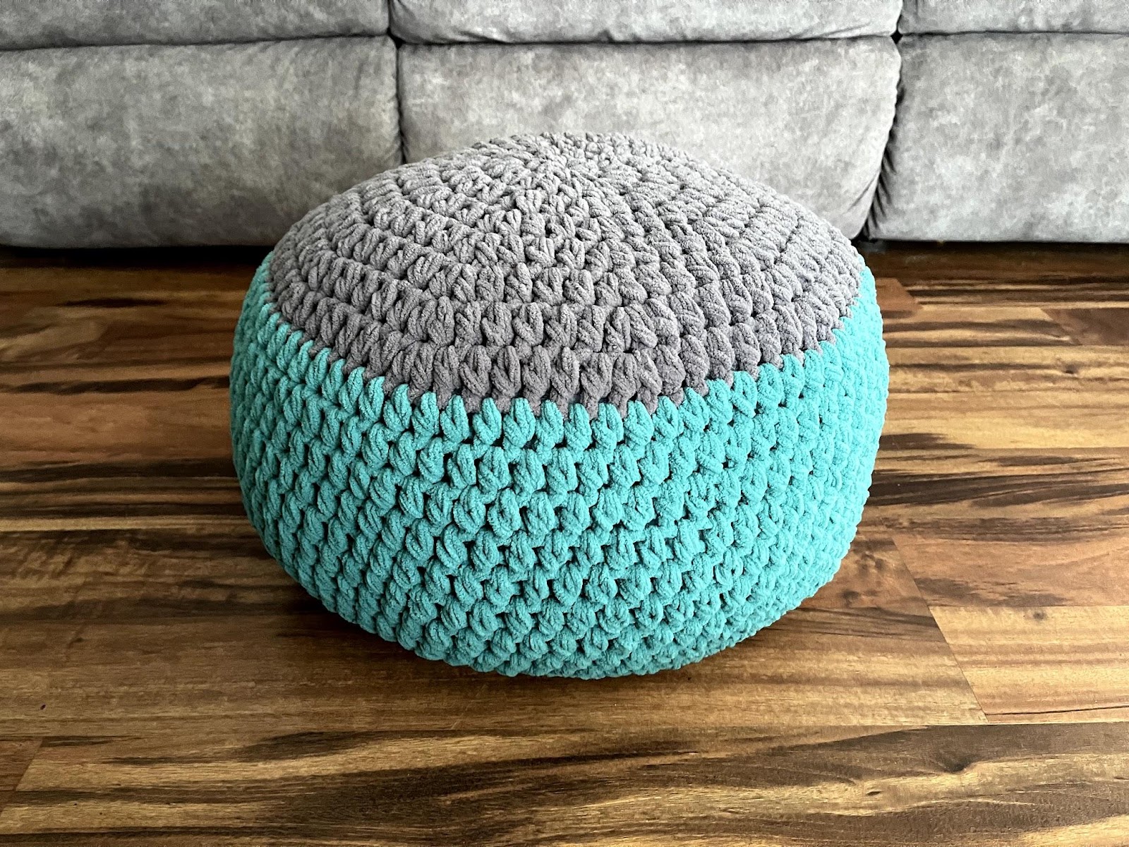 Footrest Pouf Crochet Pattern - Crochet It Creations