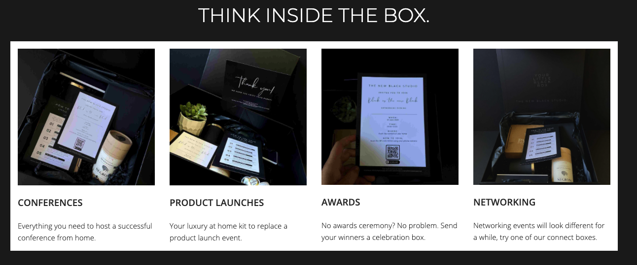bespoke event in a box campaign