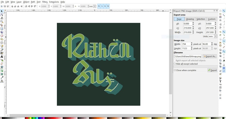 Công cụ thiết kế logo miễn phí - Inkscape