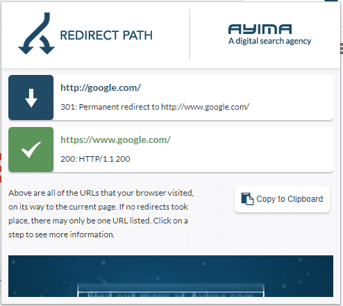 Redirect Path signale les codes d etat HTTP