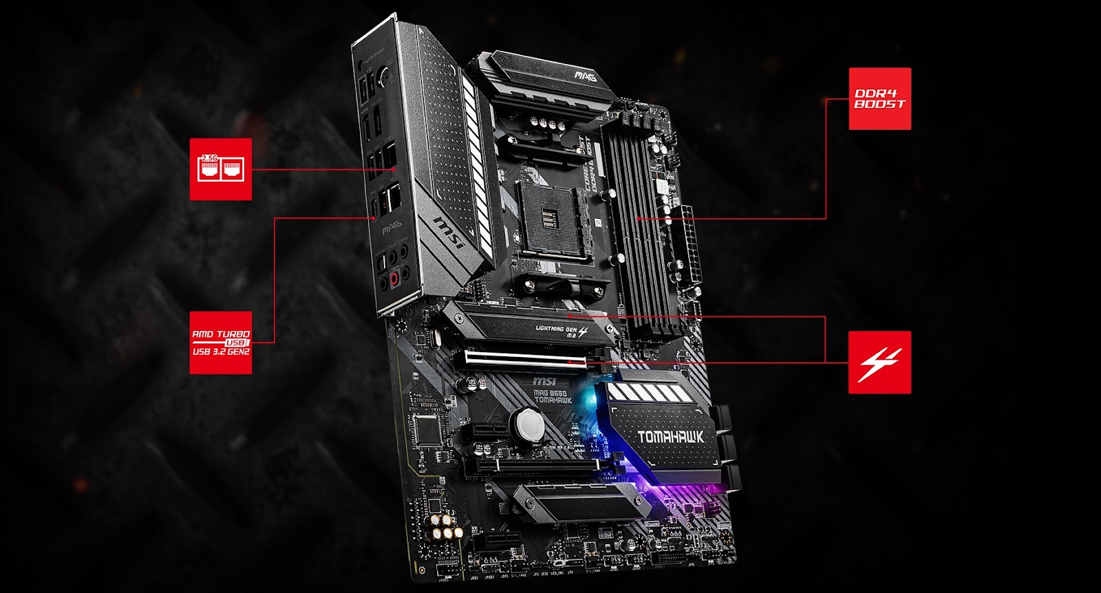 MSI MAG B550 Tomahawk Motherboard overview
