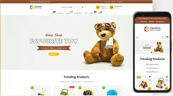 creative Kids Shopify theme