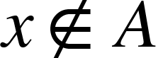 {"mathml":"<math style=\"font-family:stix;font-size:16px;\" xmlns=\"http://www.w3.org/1998/Math/MathML\"><mstyle mathsize=\"16px\"><mi>x</mi><mo>∉</mo><mi>A</mi></mstyle></math>","truncated":false} »>.</li></ul><p><strong>Exercices d’entraînement :</strong></p><ol class=