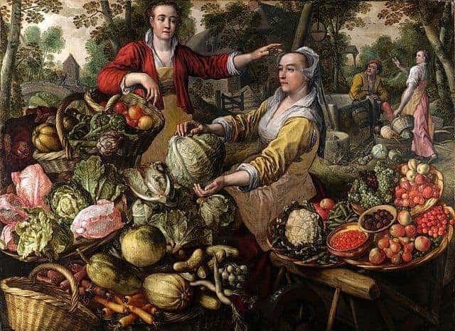 historia da gastronomia - frutas e legumes