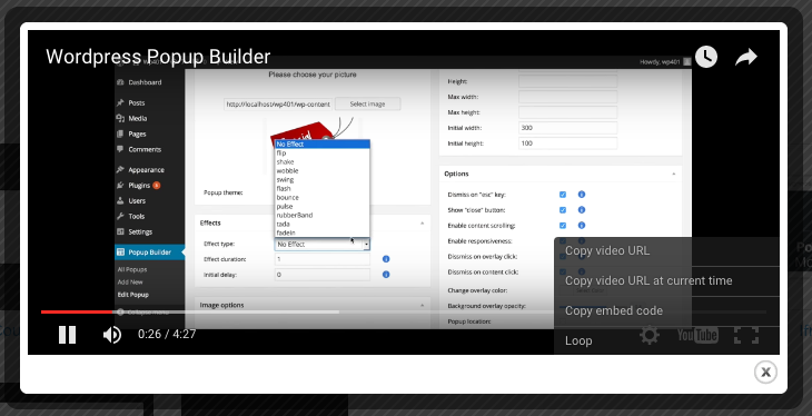 Popup Builder. Плагин popup для WORDPRESS.
