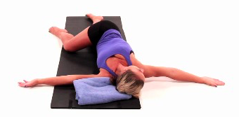 Open book stretch exercise - Adelaide West Physio + Pilates | Headache Clinic