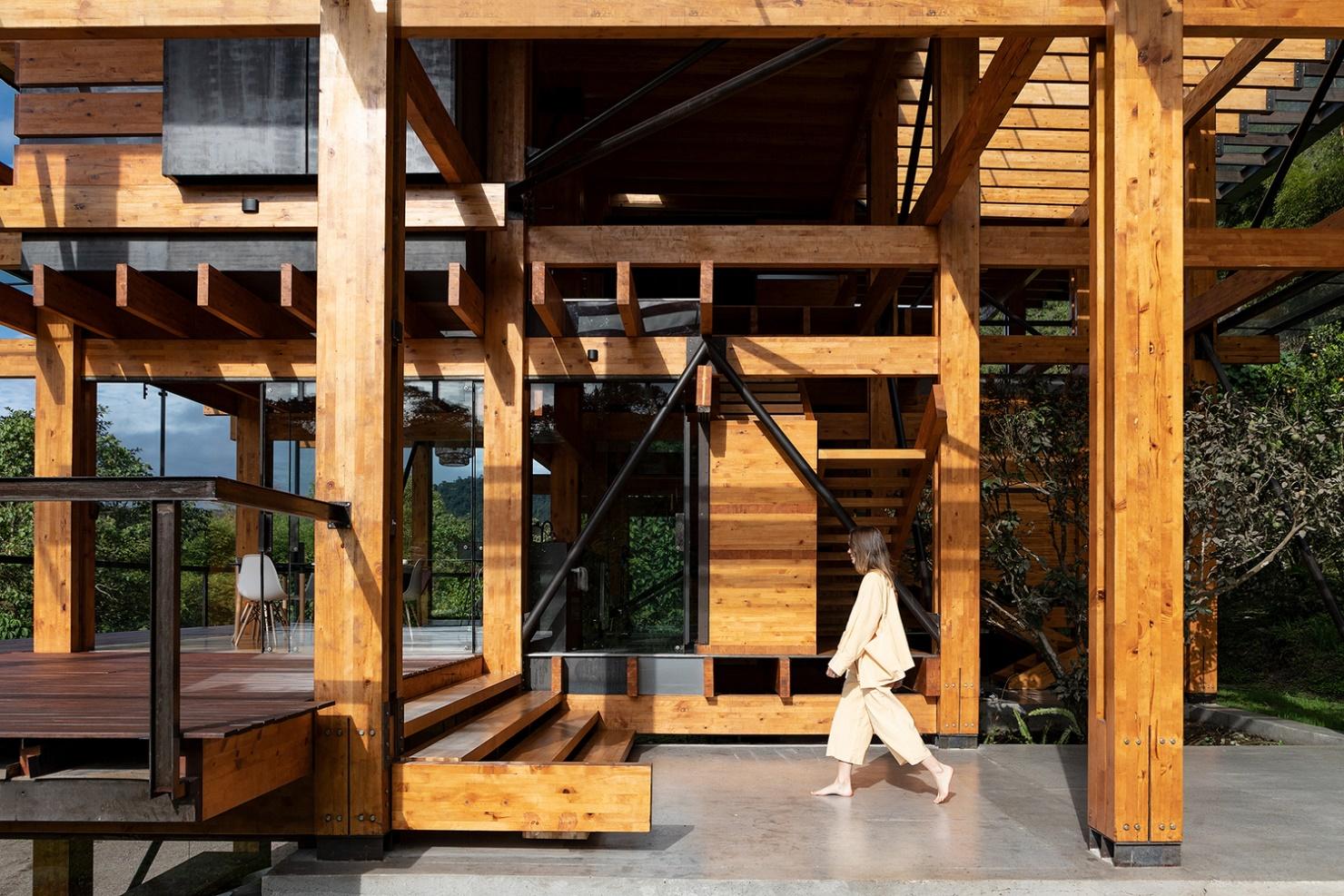 Luxury House Project in Tropics with Wood Exterior